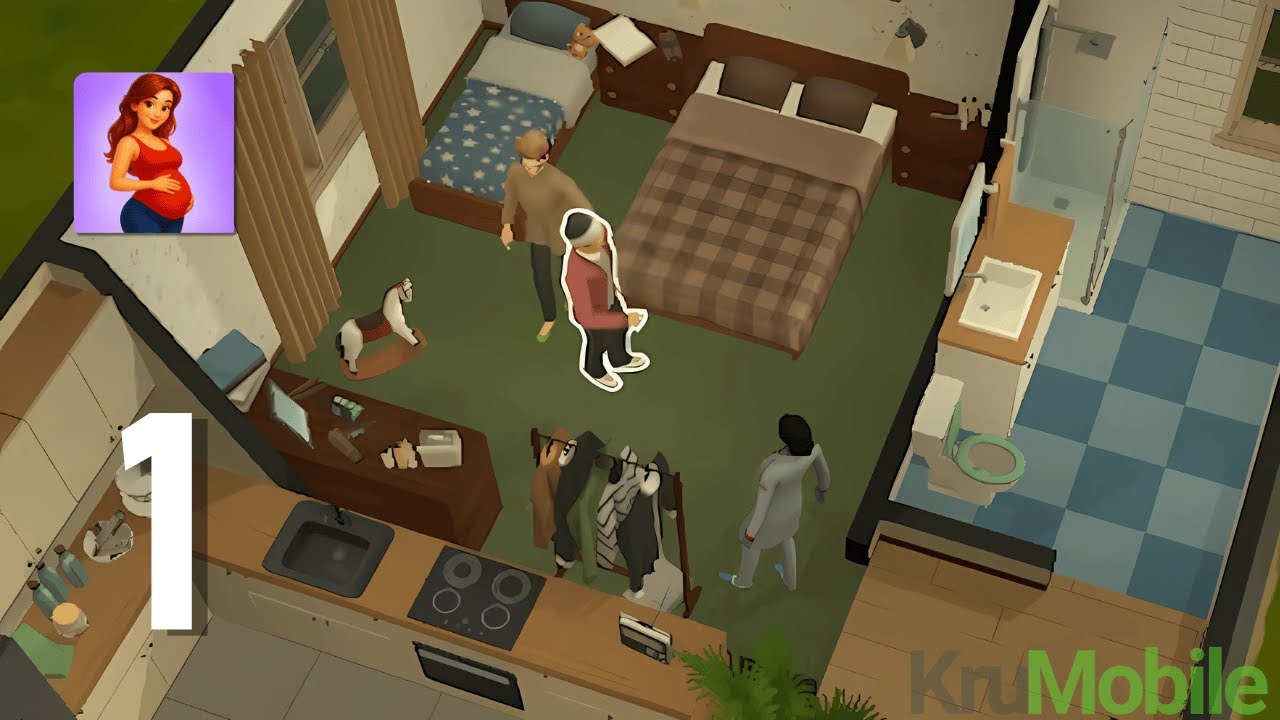 Life Sim 3D: Family Simulator Gameplay Walkthrough Part 1 - The First House (Android, IOS)