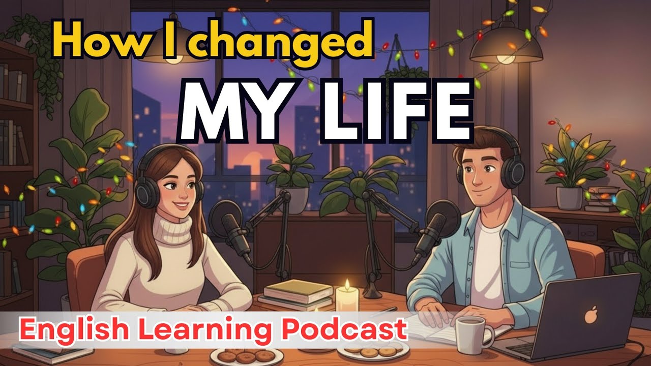 English Real Life Conversation Podcast ✨| How I Changed My Life in One Year