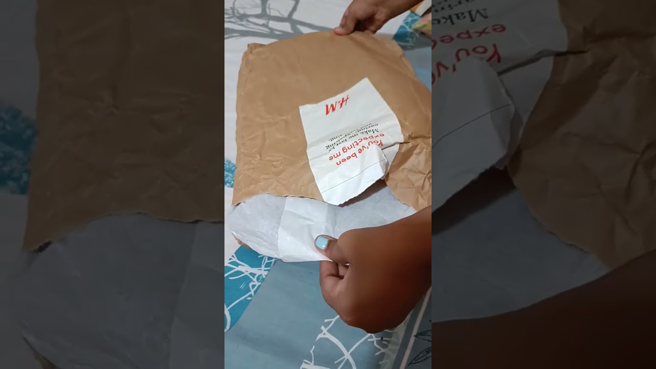 H&M package #H&M #trending #shorts #unboxing