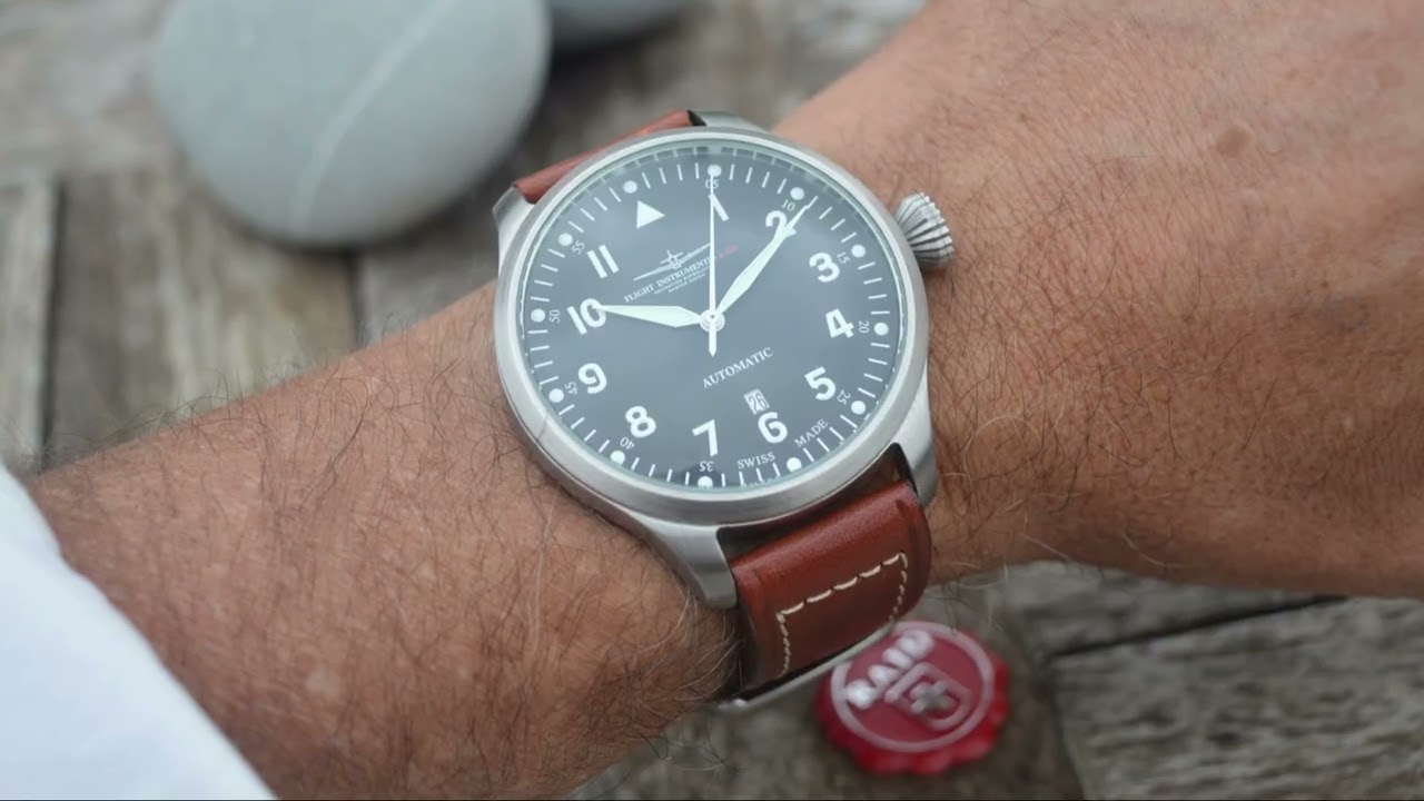 Raid Full Set Pilot Aviator Navigation N.o.s. Flight Instruments 47mm Stainless Steel