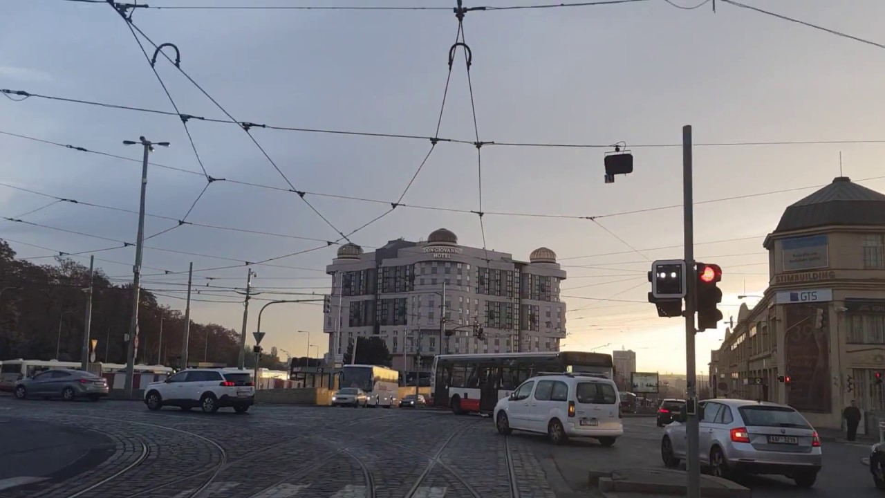 Pohled řidiče tramvaje LINKA č. 16 [time-lapse]