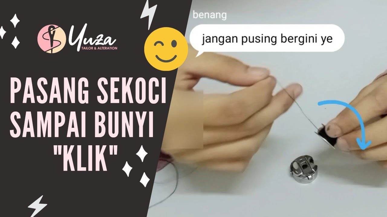 cara pasang sekoci mesin jahit industri | how to insert a bobbin on an industrial sewing machine