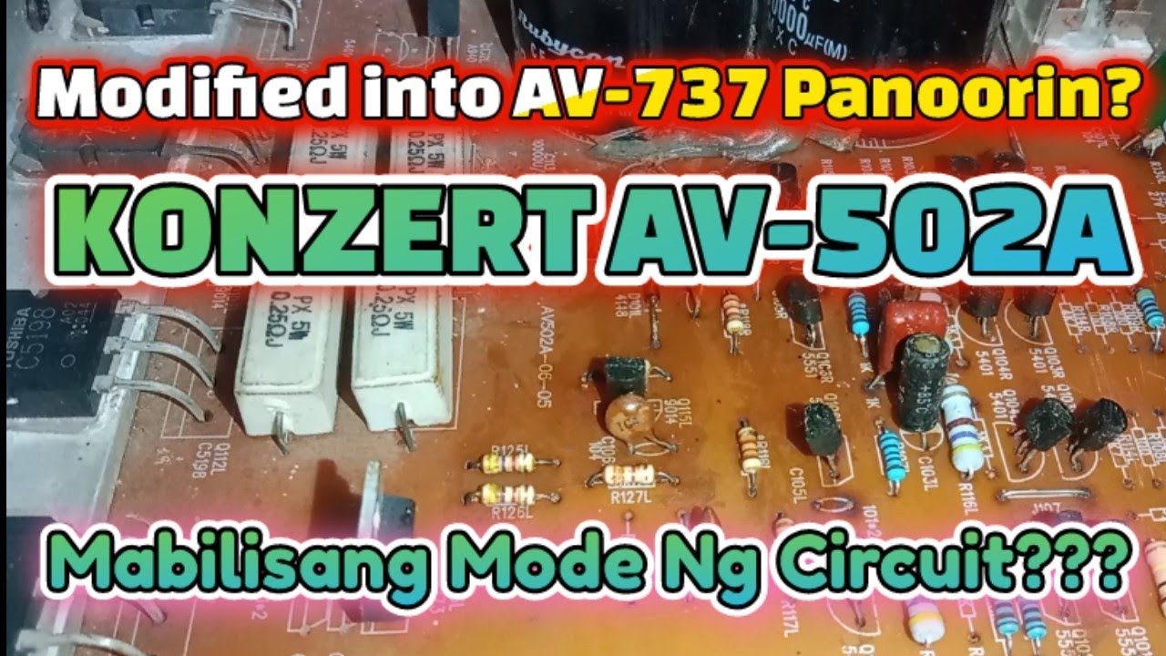 Modified Konzert AV-502A | Moded to AV-737 Mabilisang Gawa Lang? Panooron? #repair #konzert #share