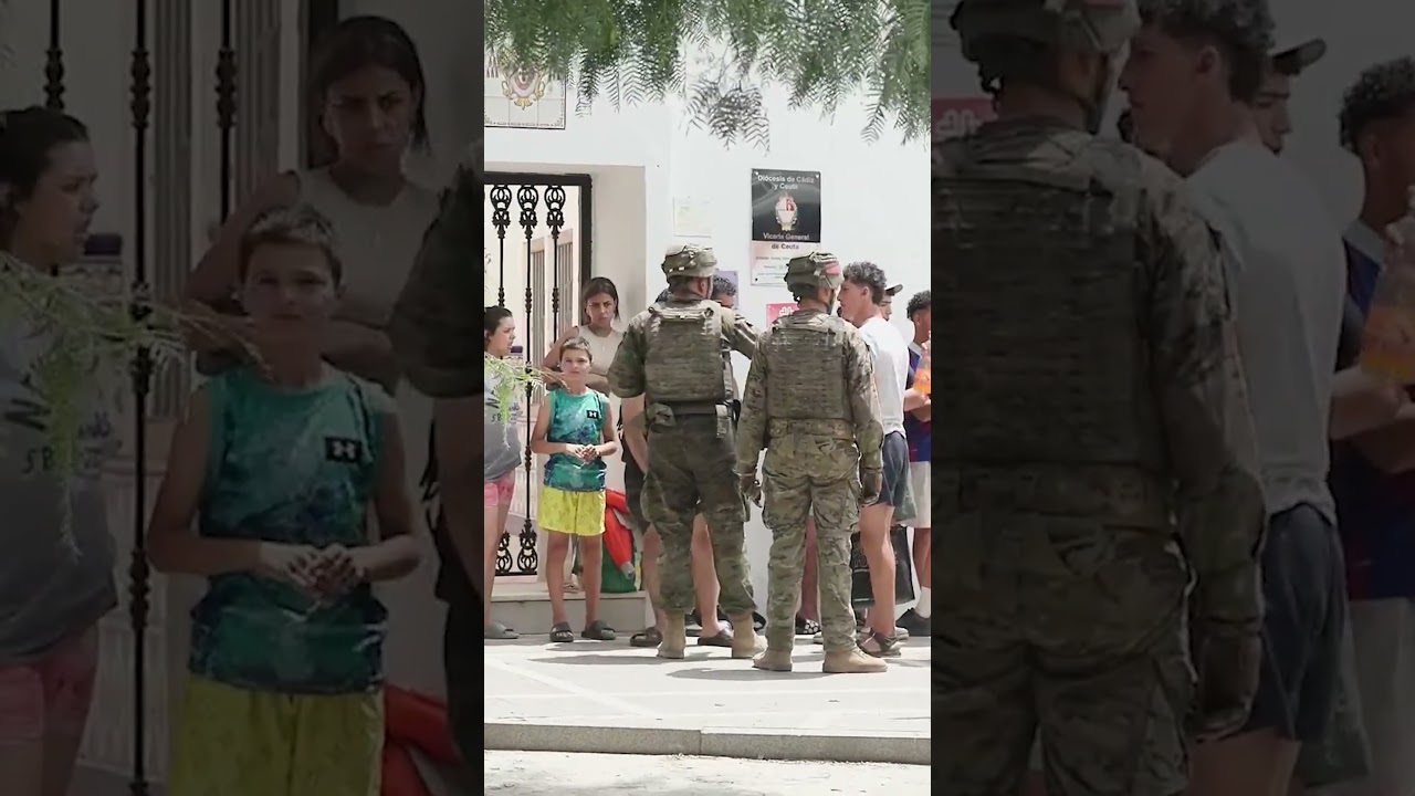 Watch: Migrants Detained By Military in Spain's Ceuta Following Border Surge #shorts