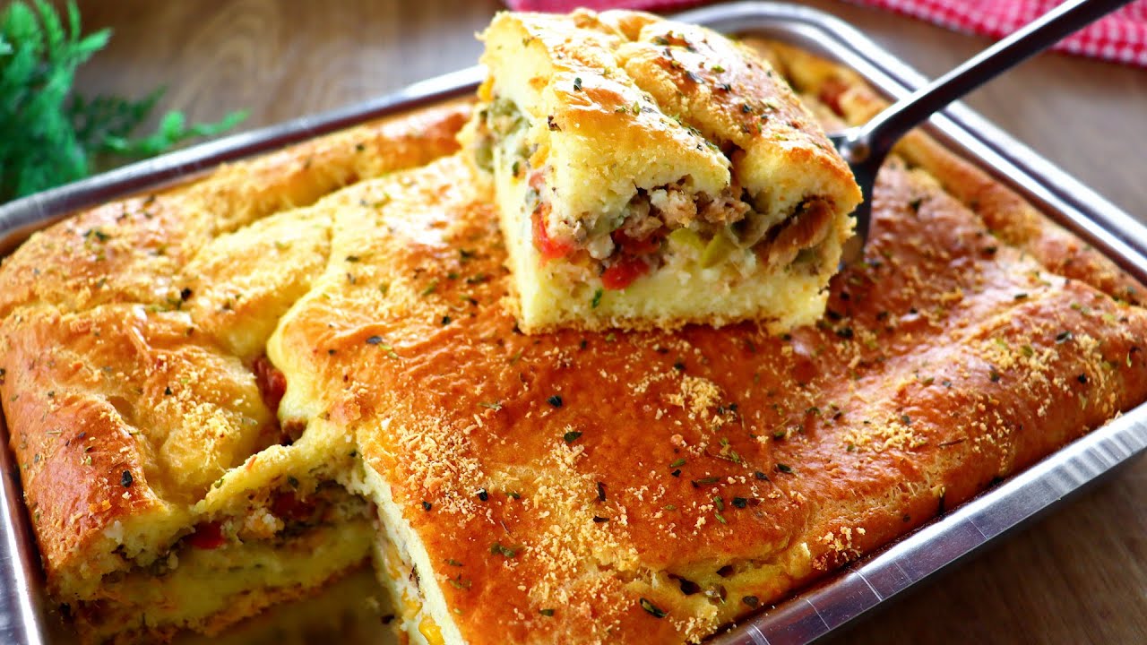 TORTA DE SARDINHA DE LIQUIDIFICADOR  FOFINHA E MOLHADINHA