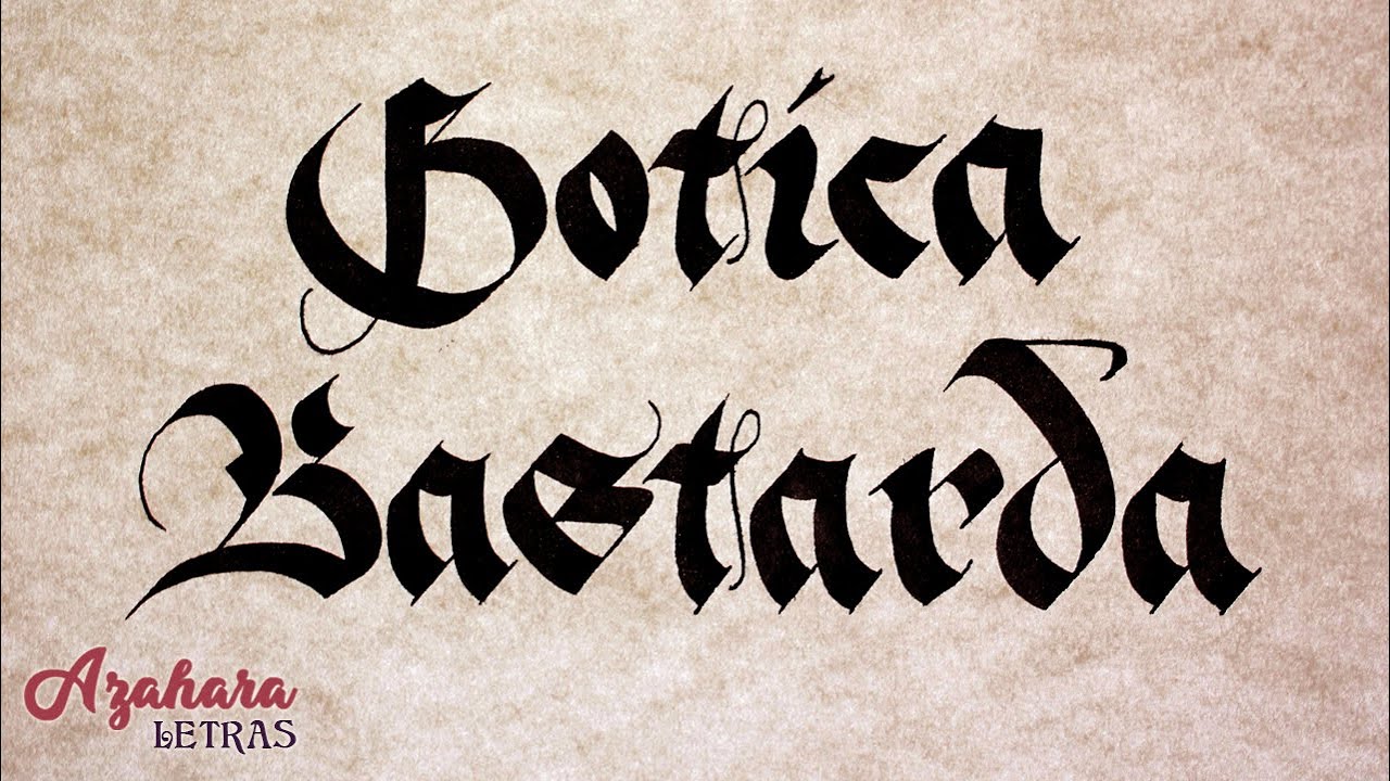 Caligrafía Gótica Bastarda (Bâtarde)