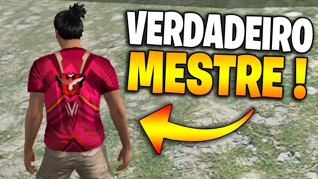VERDADEIRO MESTRE!! MATE SEU MEDO E ALCANCE O MESTRE!! FREE FIRE BATTLEGROUNDS