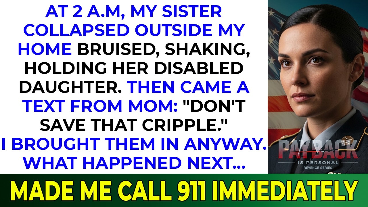 My Sister Collapsed Outside My Home at 2 A M—Then Mom Texted Don’t Save That Cripple I Called 911