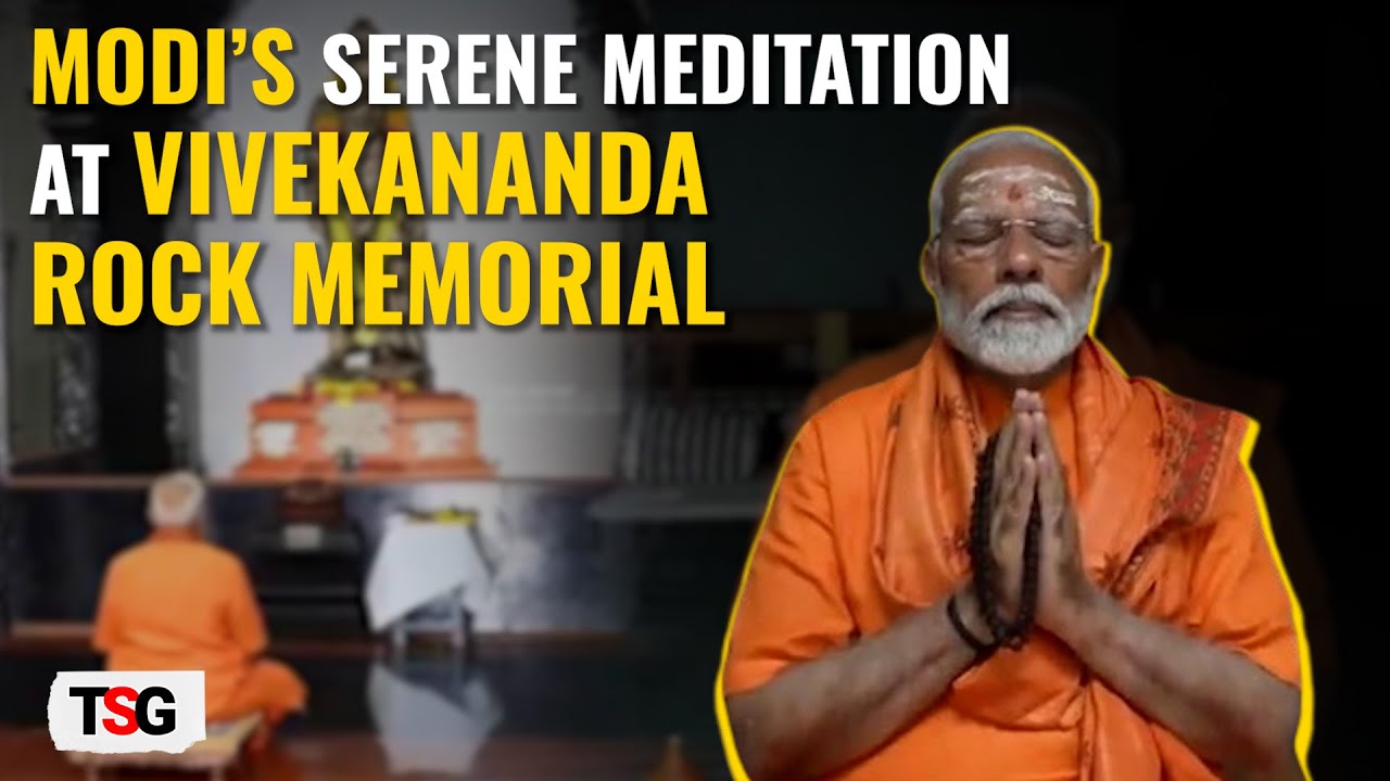 PM Modi's Spiritual Retreat: Day 2 at Vivekananda Rock Memorial