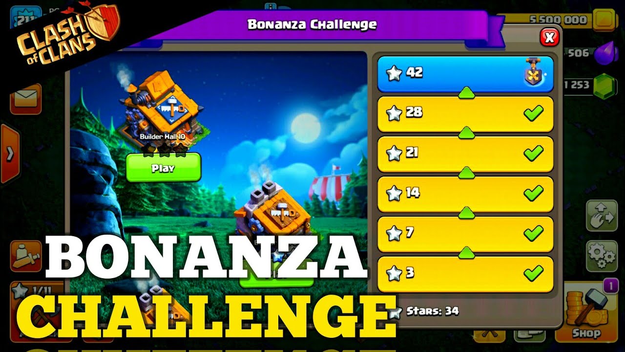 6 ⭐ Start Final Round in Bonanza Challenge in (Clash of Clans)
