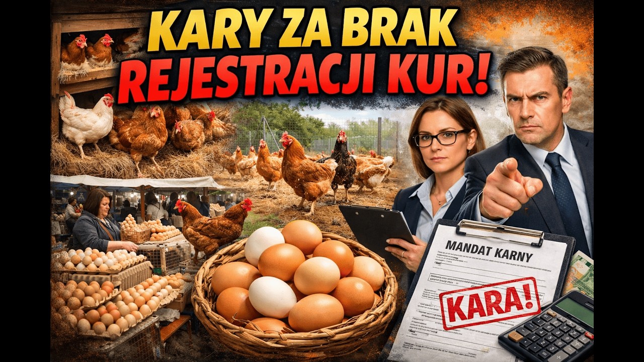Odcinek 1859 TAKIE SĄ KARY JEŻELI NIE ZAREJESTRUJESZ HODOWLI KUR!