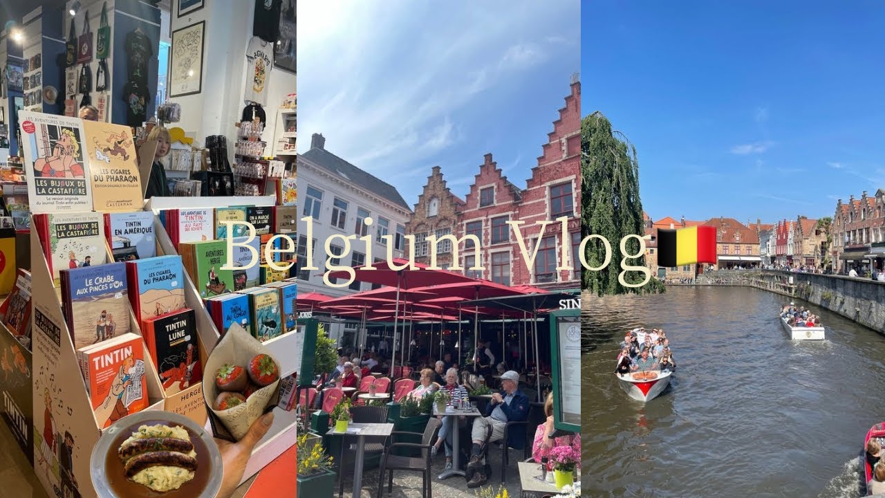 【ベルギーvlog】パリから日帰りでベルギーへ🇧🇪美食と素晴らしい景色に感動した1日