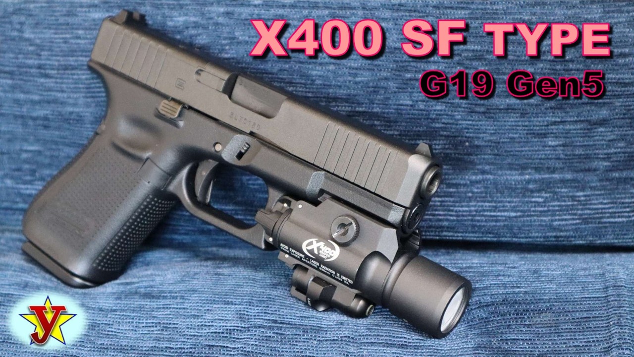 X400 SF タイプ　ウェポンライトを GLOCK19 Gen5 MOS（東京マルイ） へ取付けて簡単に動画紹介をしてみました。ウェポンライト選びの参考にご活用くださいませ。