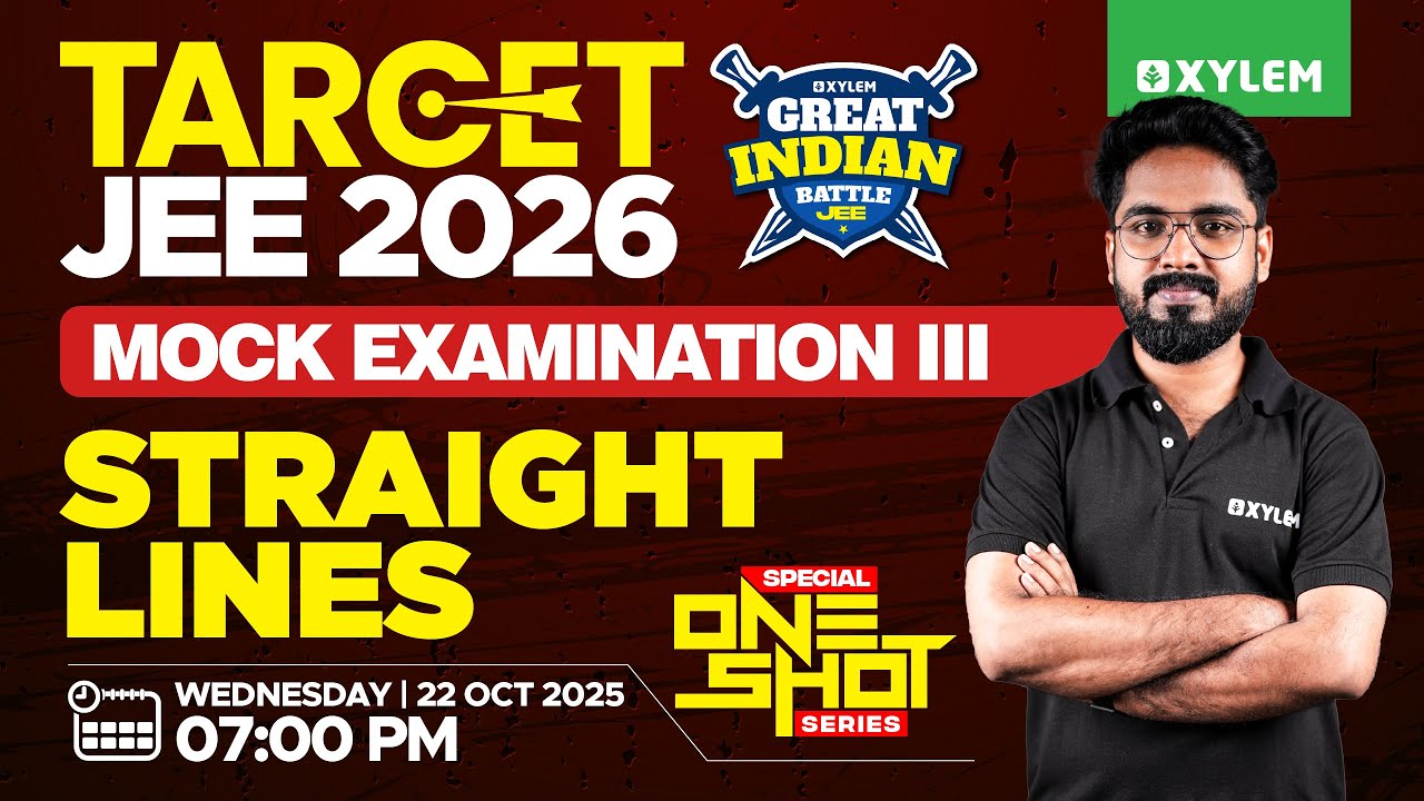 Target JEE 2026: GIB - III | Special One-shot Series - Straight Lines | Xylem JEEnius
