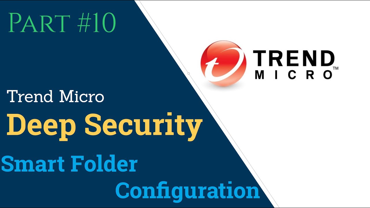 Конфигурация интеллектуальной папки Trend Micro Deep Security Manager