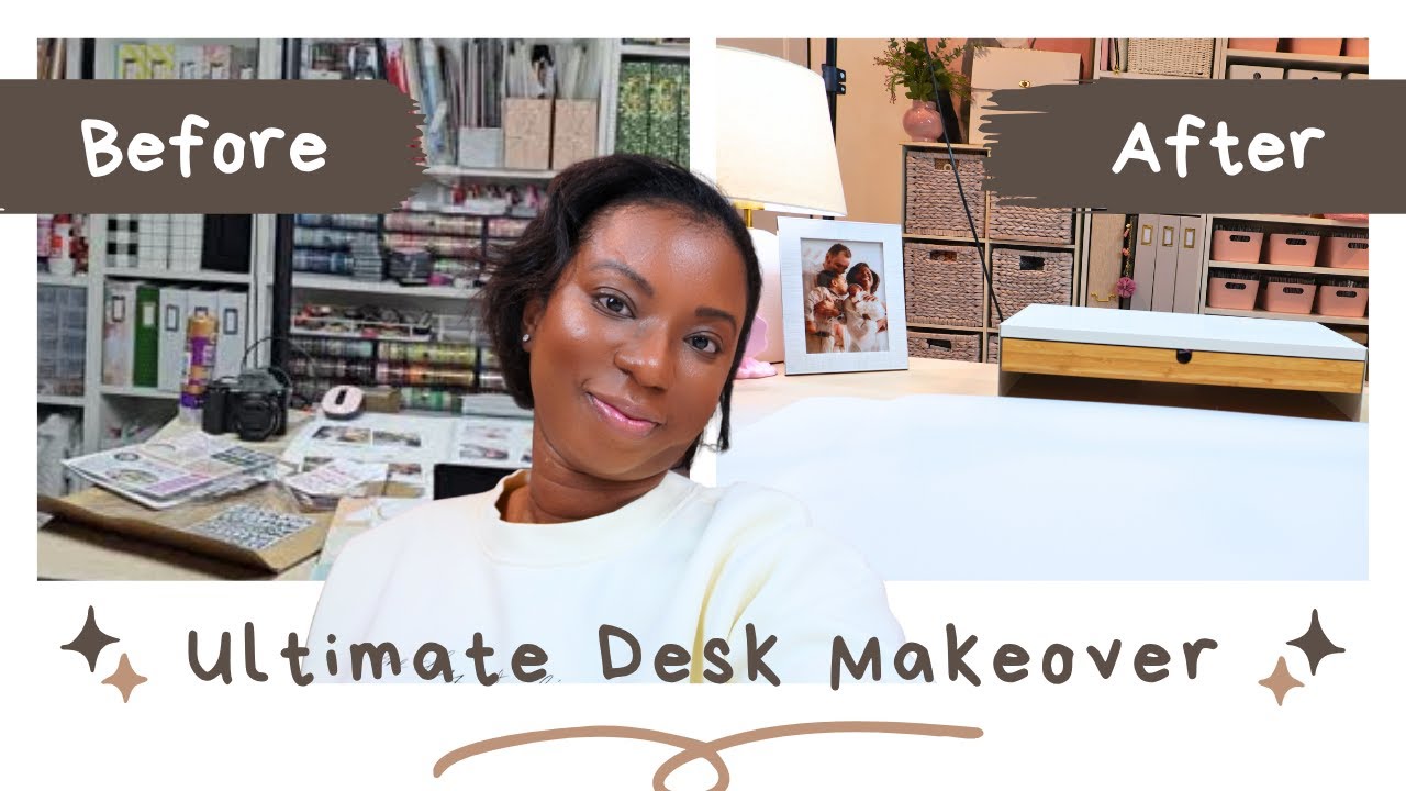 Craft Room Desk Transformation | From Chaos to Clean and Inspiring