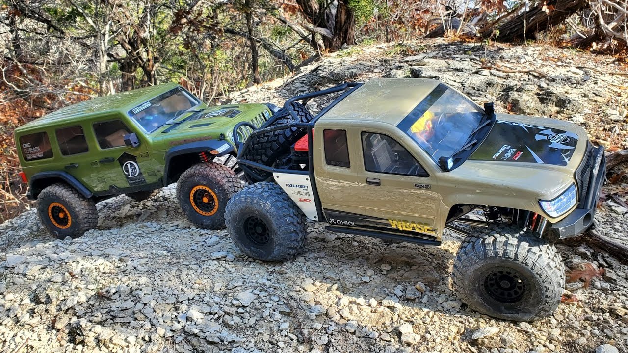 SCX6 Trail Honcho & JLU epic trail/crawl @ Walnut Creek