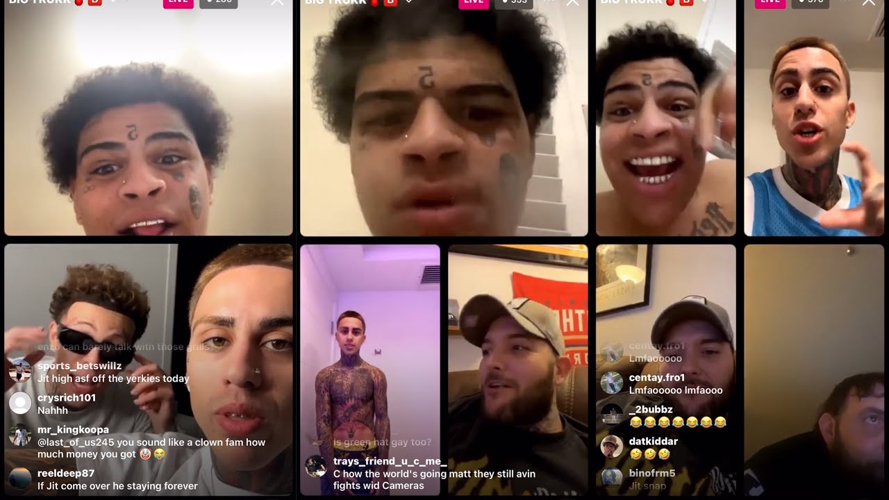 954ENZO & LILJITM3N FT. JWAVY, GREENHATGUY, VIUM INSTAGRAM LIVE