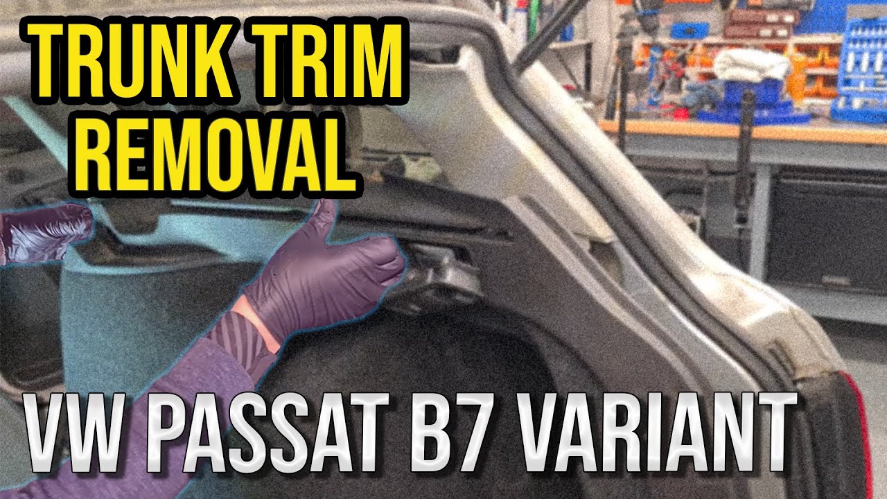 Снятие обшивки багажника: VW Passat B7 Variant