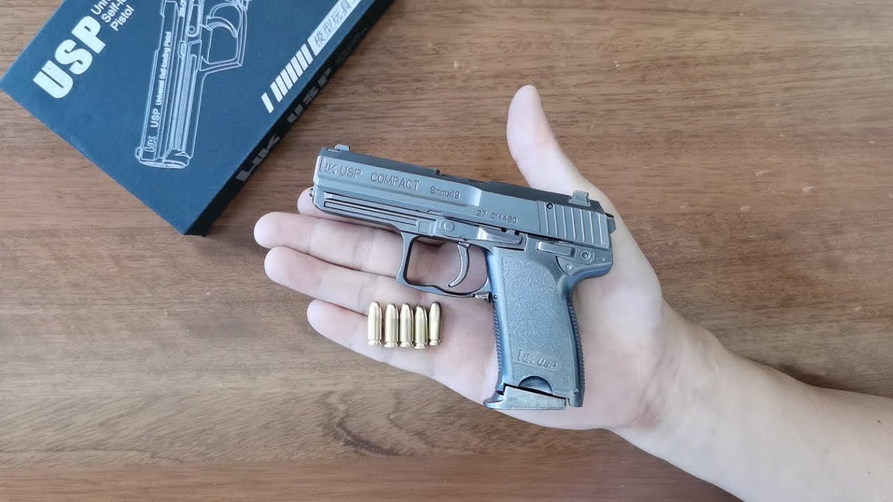 Mini USP Gun with Bullets Unboxing 2022 - Miniature Shell Ejection Pistol