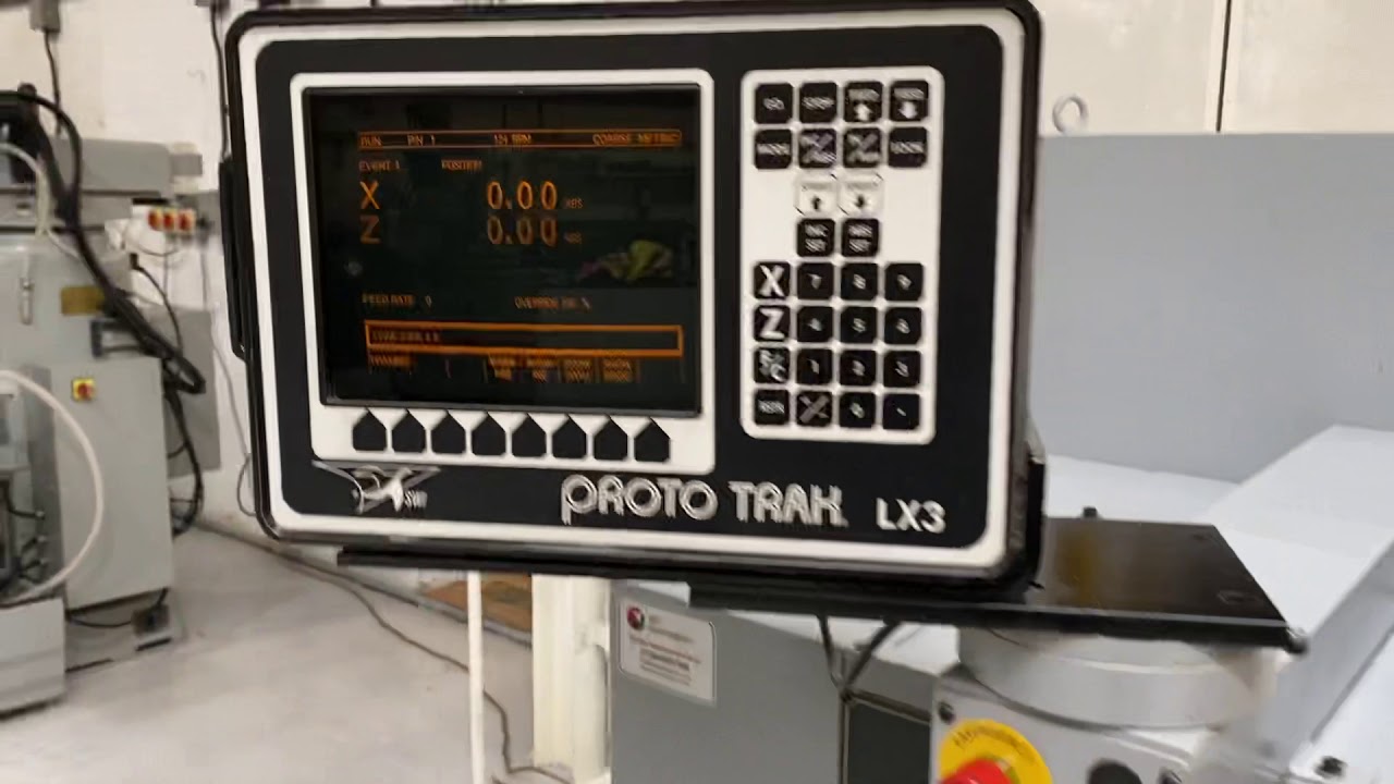 XYZ Proturn 420 LX3 ProtoTRAK emonstration of machine for sale currently with Jet Machinery Ltd