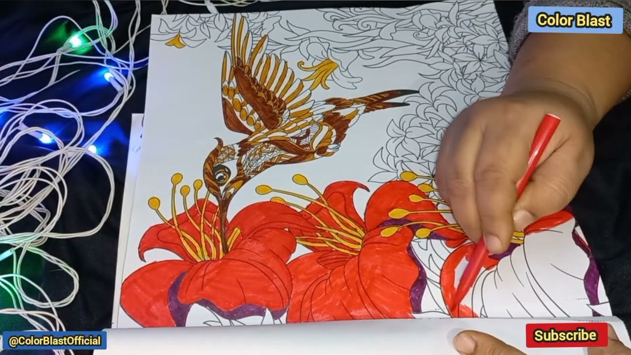 So Relaxing Coloring Video 🌸 | Stress Relief Art Therapy @ColorBlastOfficial
