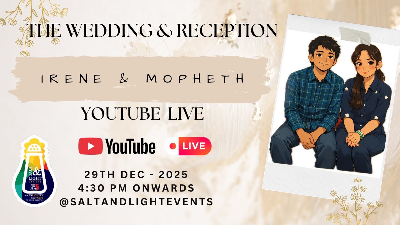 Irene & Mopheth  || Wedding & Reception || Event Live || CSI  St. George's Cathedral || Chennai