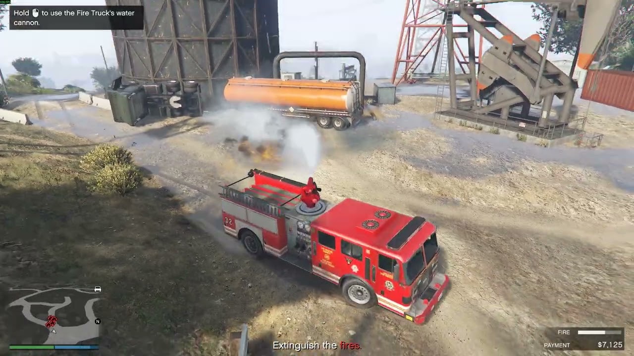 Grand Theft Auto V Enhanced New mission update firefighter job