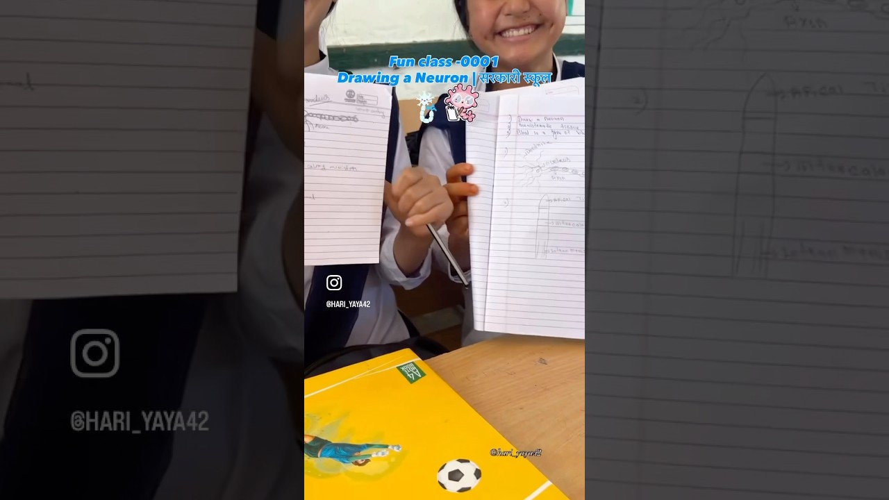 Fun class | Structure of Neuron | A depressed Teacher vlog