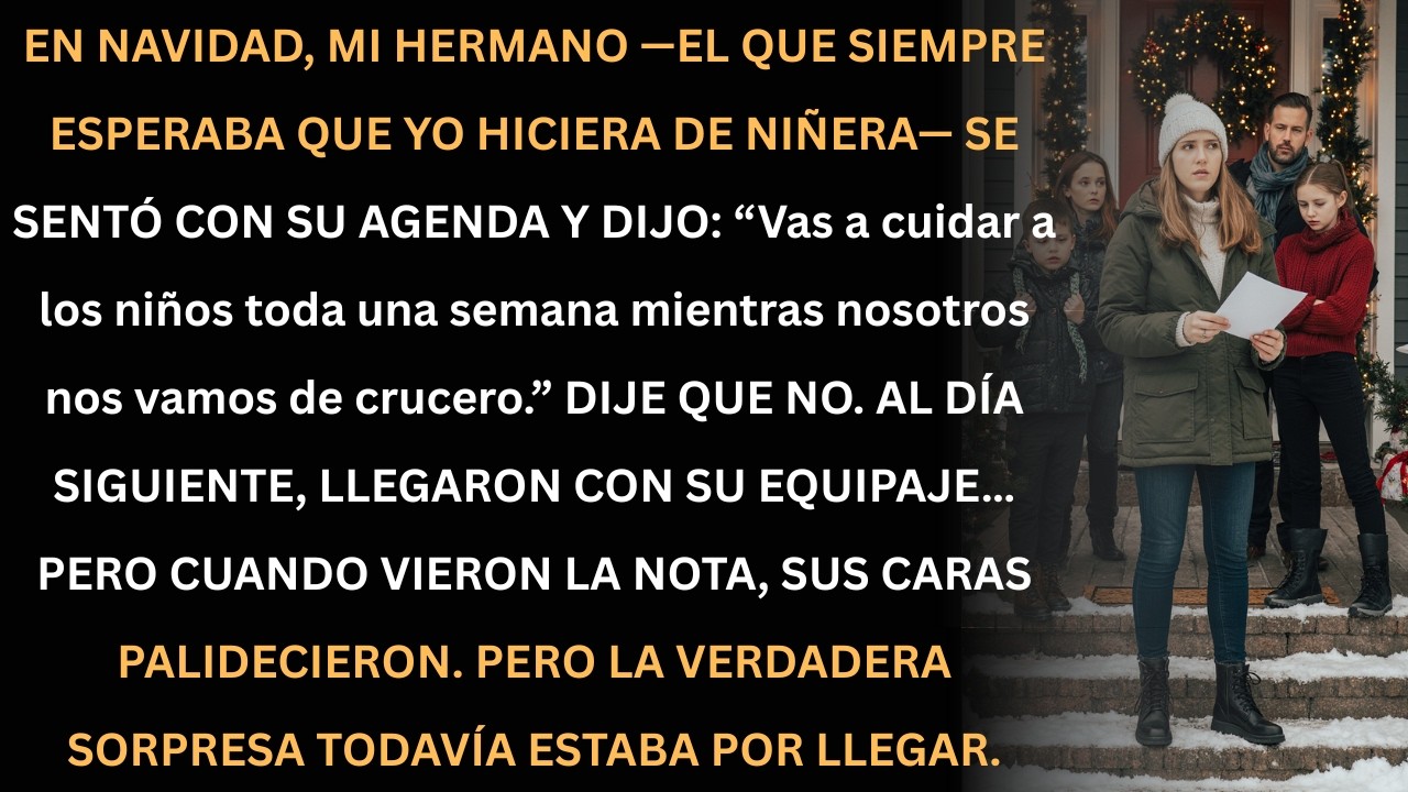 Navidad de locura: dije no a cuidar a los niños y su reacción fue aterradora.