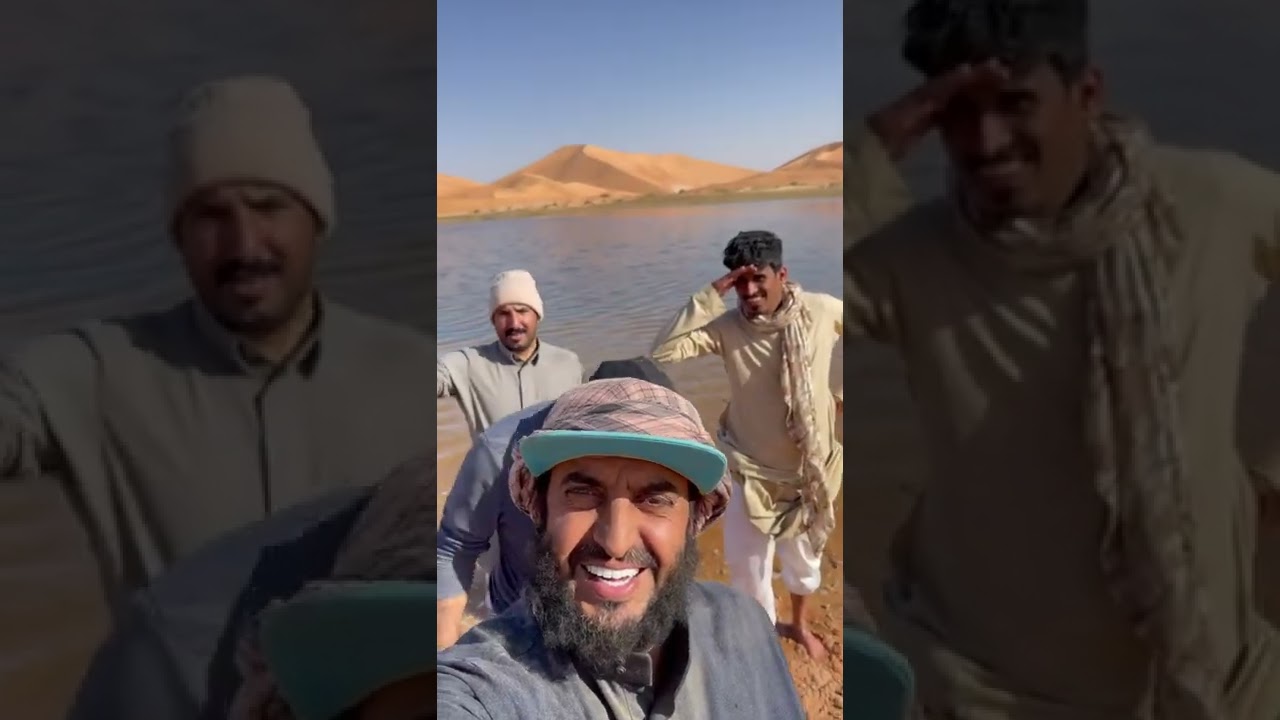رحلتنا الى الربع الخالي ومشاهدة حطام الطائرة واطول كثيب بالجزيرة العربية وبحيرات الماء. صالح عياد