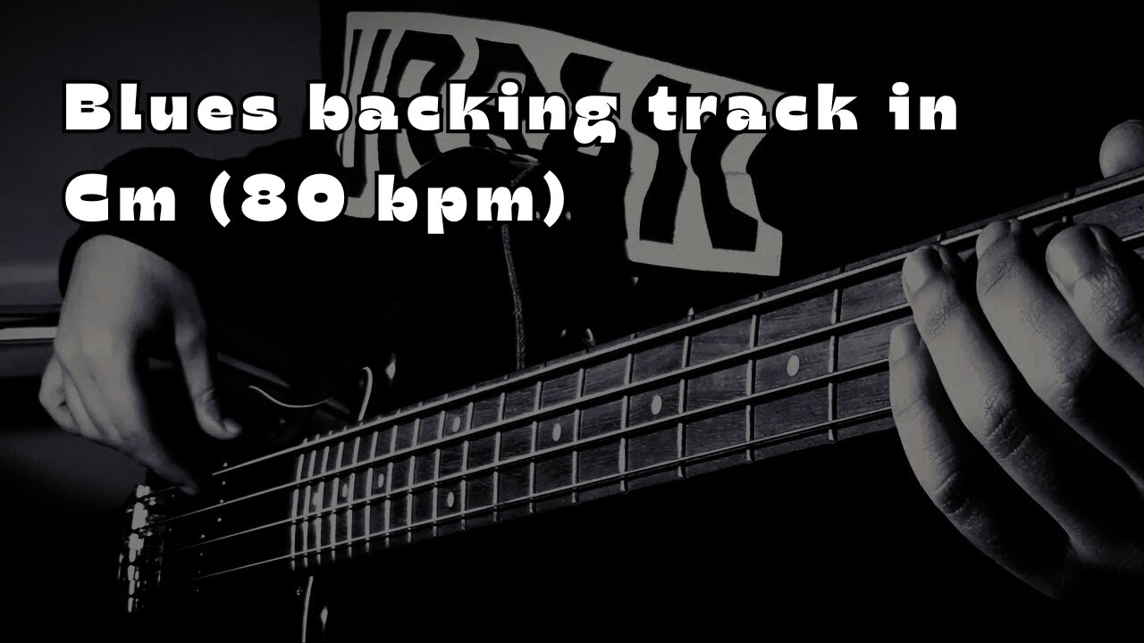 Blues backing track in Do minore (80 bpm)