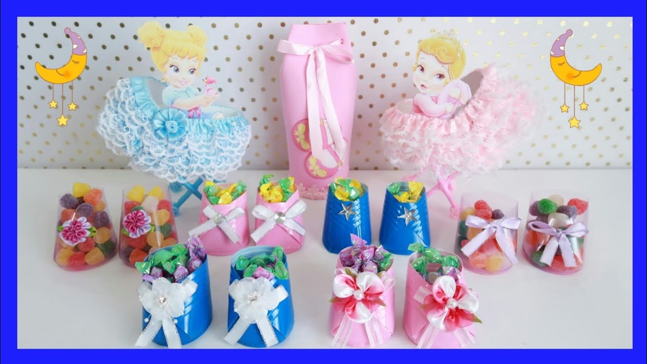 BOTITAS DE BEBE CON BOTES DESECHABLES | DIY 10 RECUERDOS PARA BABY SHOWER POR $1