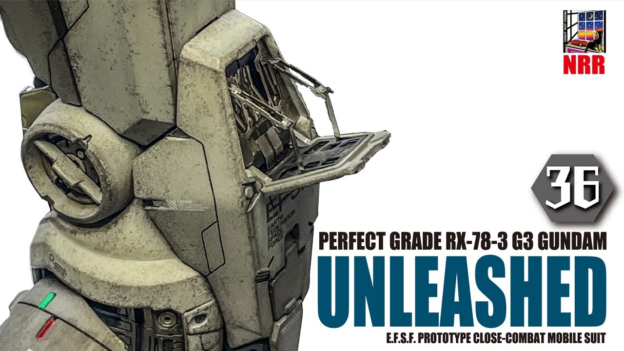 【ガンプラ】ガンプラ初心者がPGに挑戦!! PG-UNLEASHED 1/60 RX-78-3 ガンダム製作記(カスタム編)Vol.036　外装パネル(脚部)の製作②【翻訳】