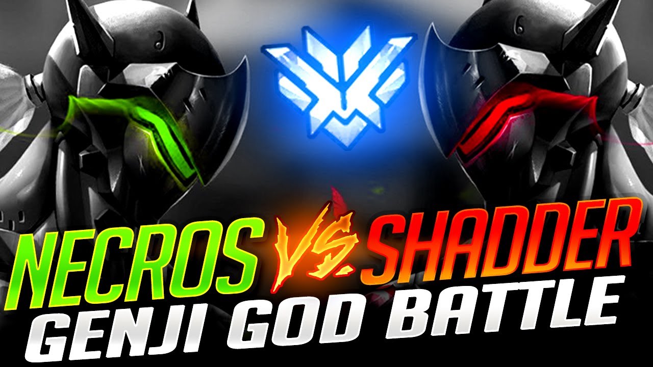 NECROS vs SHADDER2K! Who Will Win This GENJI GOD Battle?? | Overwatch