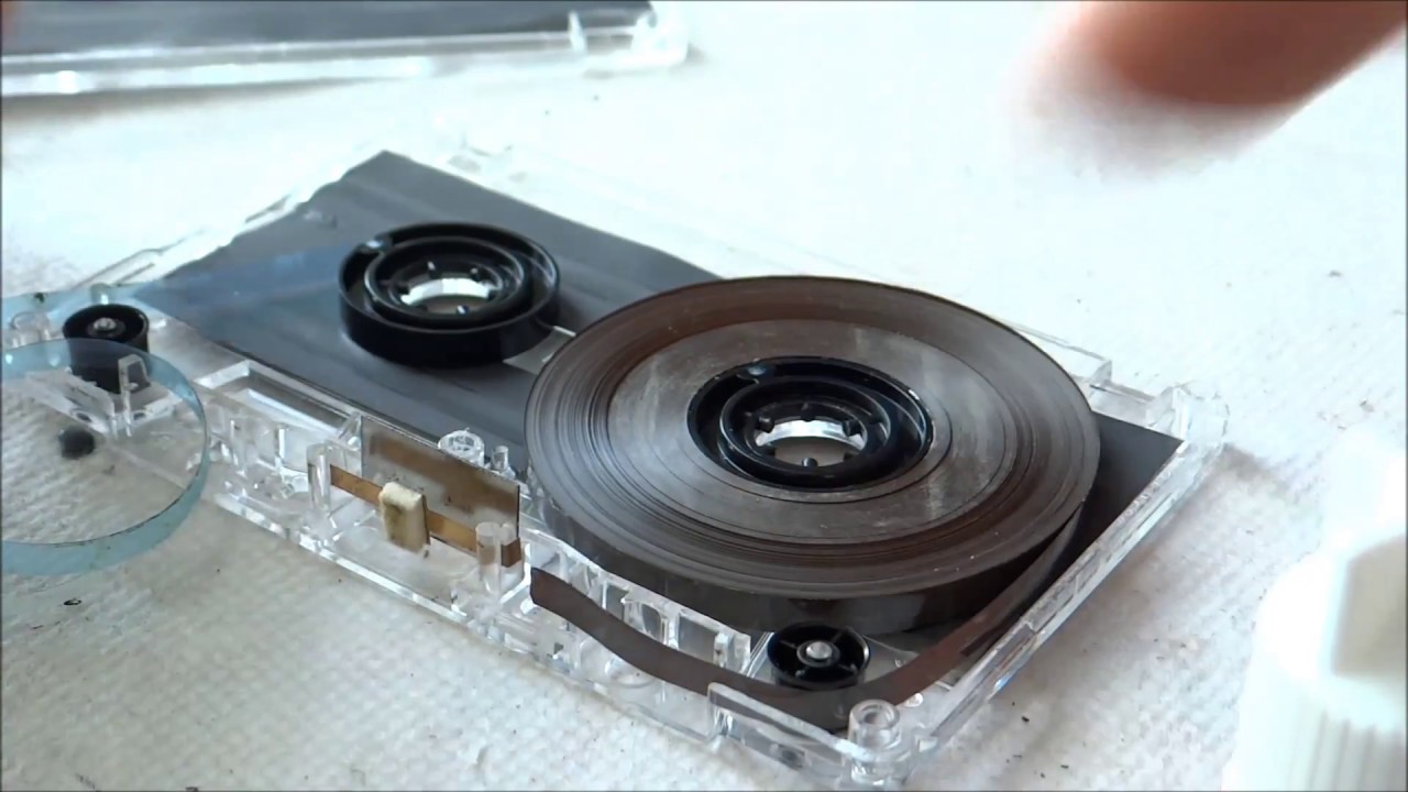 Reparación de cinta de audio despegada del principio en cassette sellado original