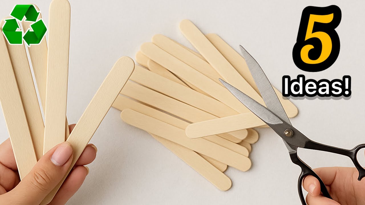Recycling Magic! | 5 Popsicle Stick Crafts That Will Blow Your Mind | Best Out of Waste Ideas