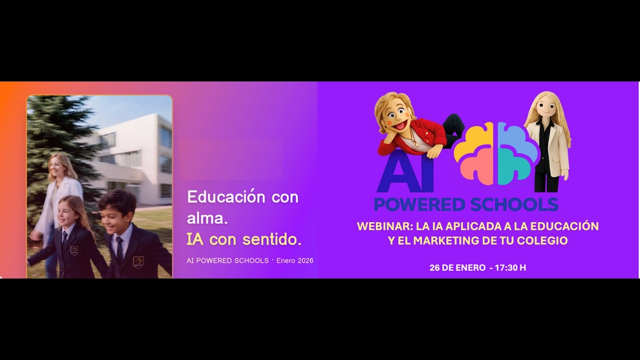 Agentes educativos y marketing. “Educación con alma. IA con sentido.” 1ª Webinar