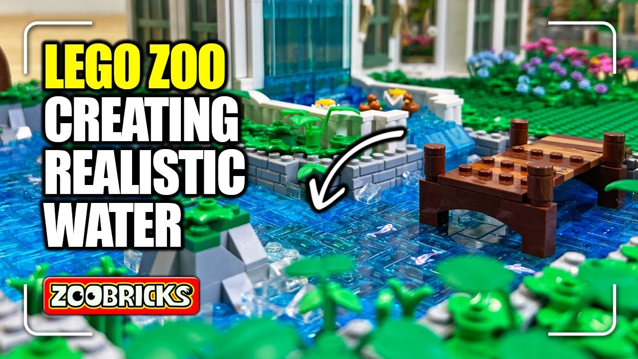 Creating realistic water with Lego | Easy Water Depth & Movement
