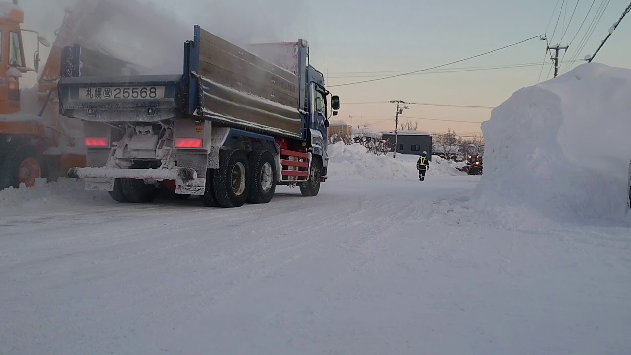 大雪！岩見沢！除雪技術が素晴らしい！！さすが岩見沢