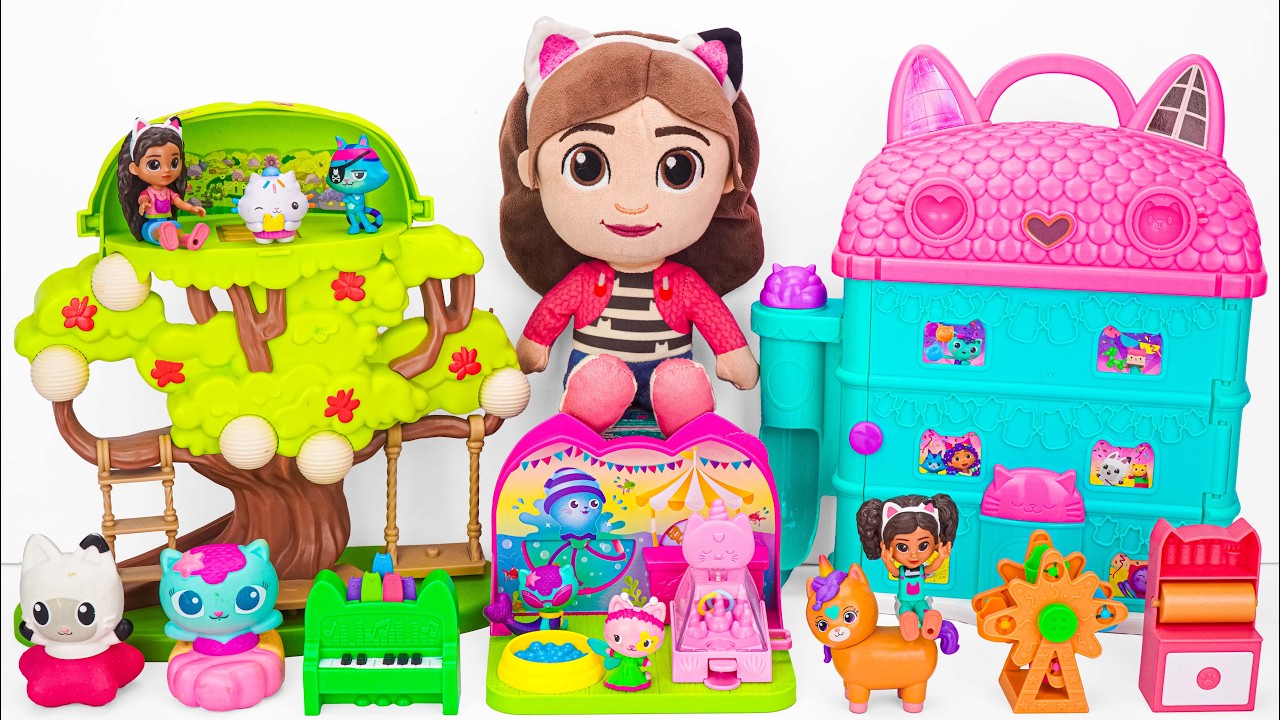GABBY’S DOLLHOUSE Collection Unboxing | Gabby's Dough House & Kitty Narwhal's Carnival Room Playset