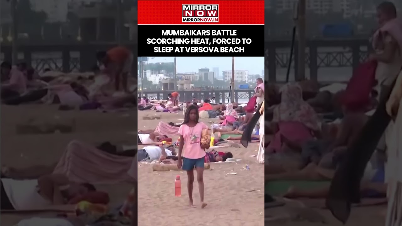 Mumbai Heat: Soaring Temperature Forces Slum Residents To Sleep On Versova Beach #shorts
