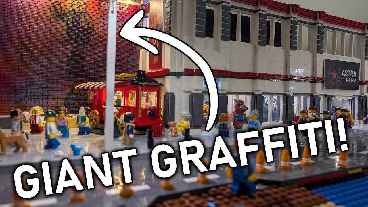 The Biggest Graffiti in My LEGO City! 🎨 Massive Wall Reveal