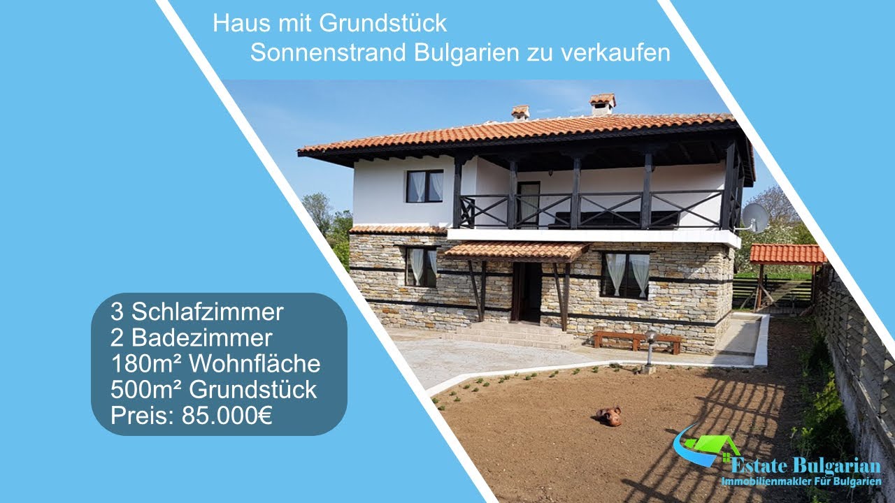 Haus mit Grundst&uuml;ck nahe Sonnenstrand Bulgarien zu verkaufen