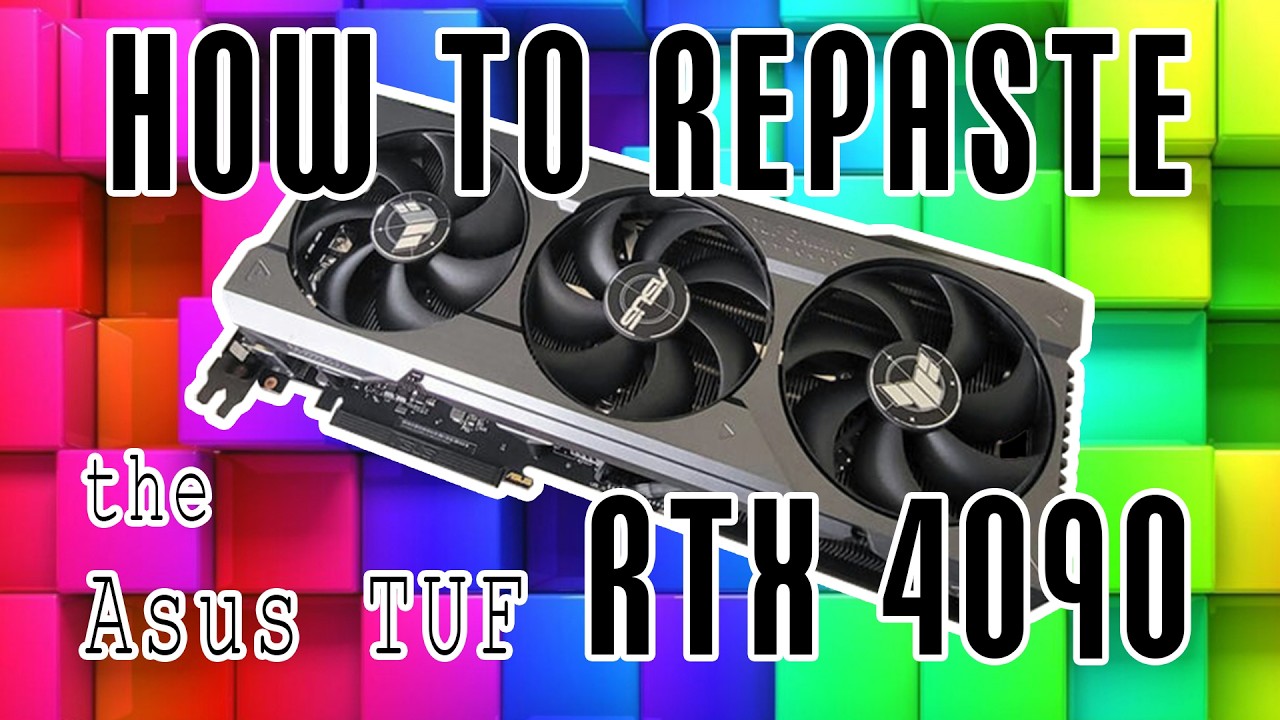 How to Re-paste the ASUS TUF RTX 4090 - Improve Cooling & Performance!