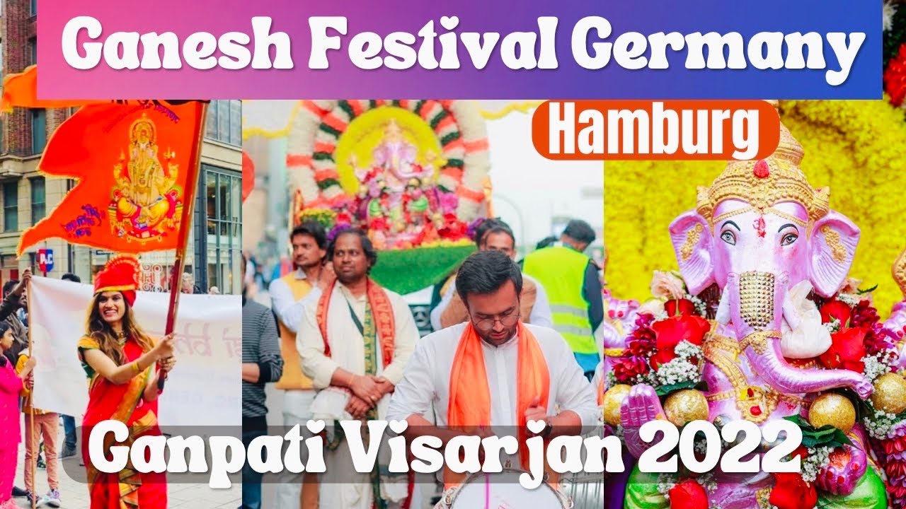Ganpati Visarjan 2022|Hamburg Germany|Indian Festivals in Germany