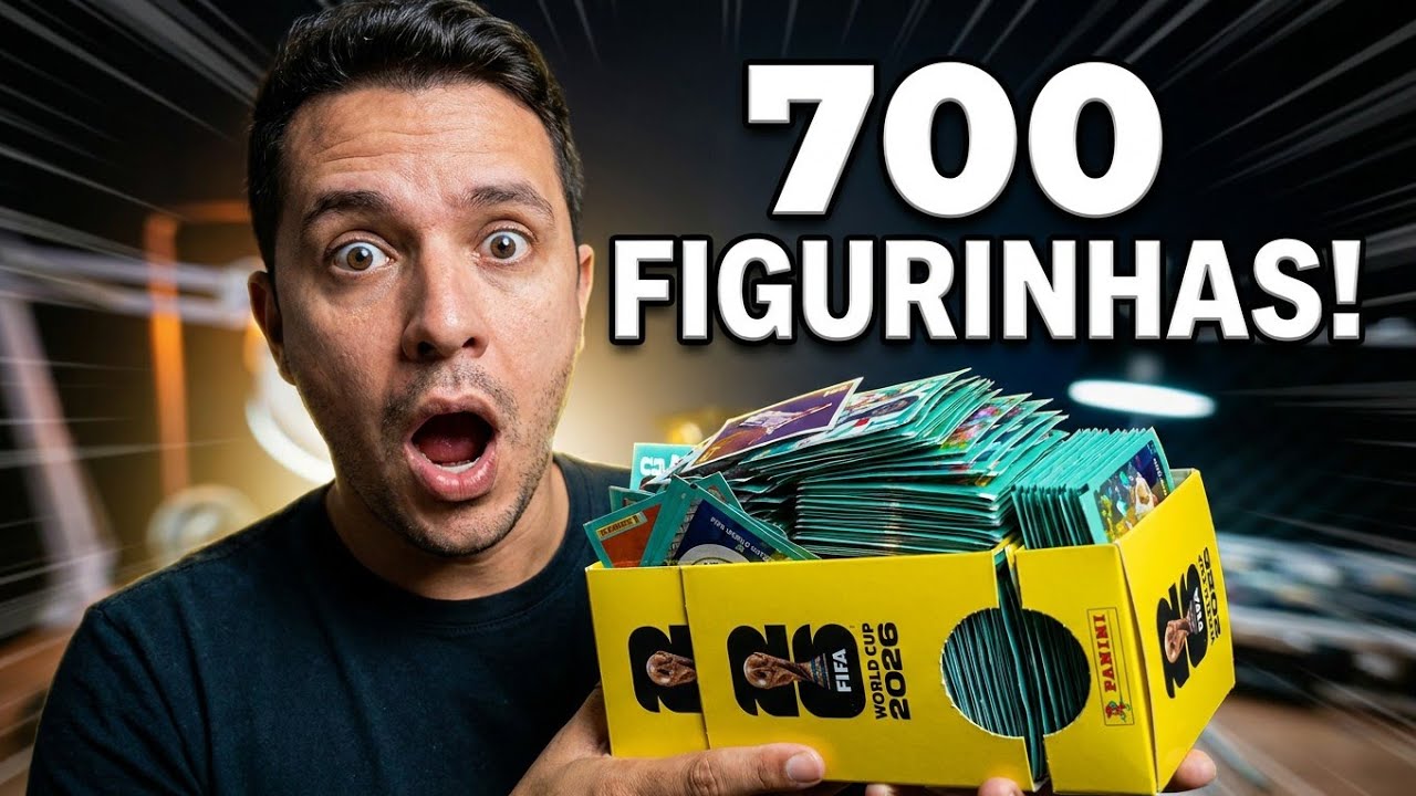 ABRI UMA CAIXA FECHADA! 700 Figurinhas e uma busca pela LEND&Aacute;RIA!