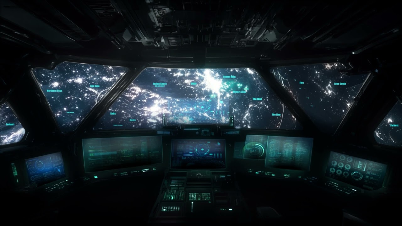 Radio Chatter from UNSC Jump Gate Bridge. Sci-Fi Ambiance for Sleep, Study, Relaxation