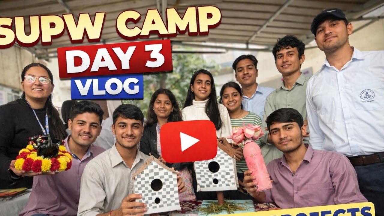 Supw camp day -3 West out of best in my college pareek college Jaipur #collegelifevlogs 
