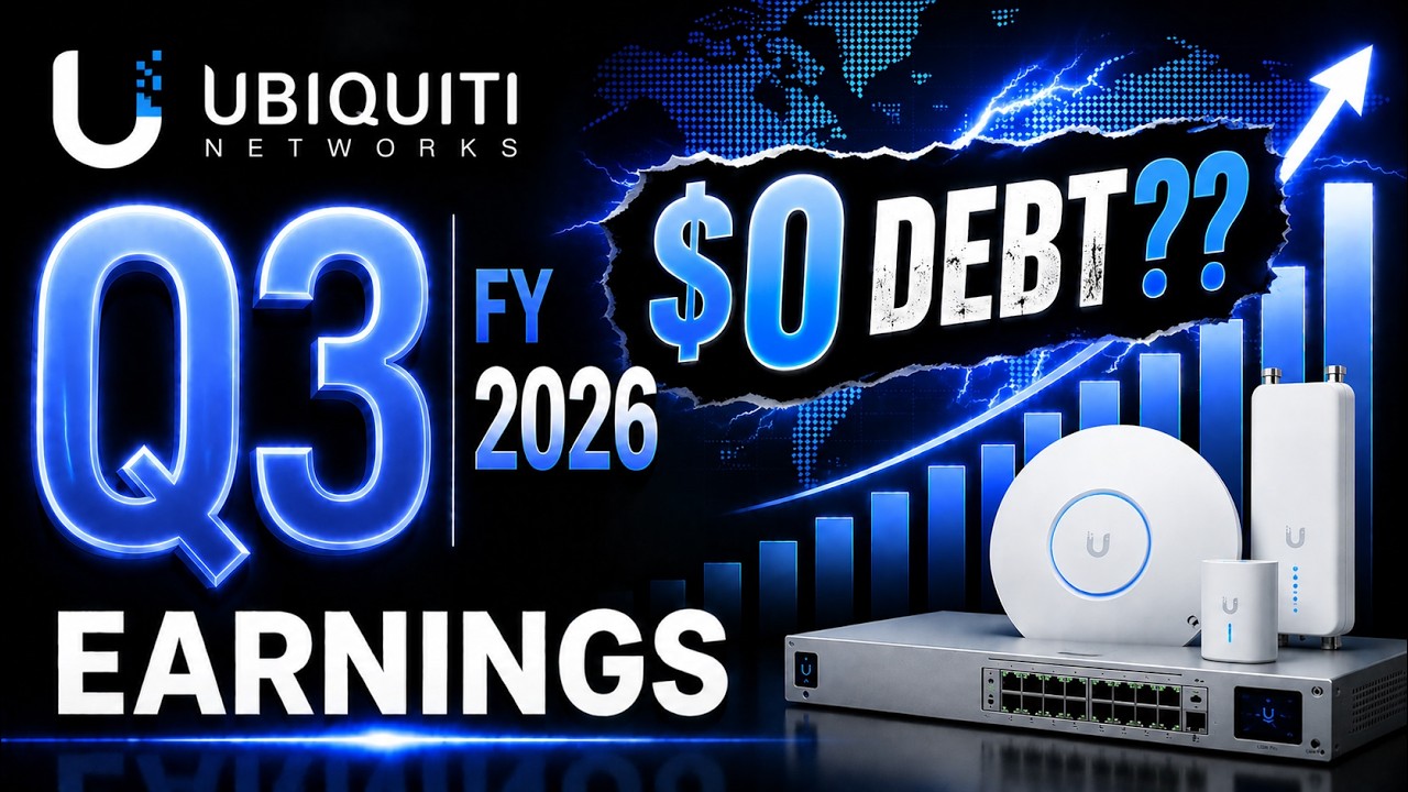 Ubiquiti Q3 FY26 : $0 debt, 47% margins -- a software company ?